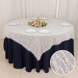 Create a Captivating Display with the White Polyester Table Overlay